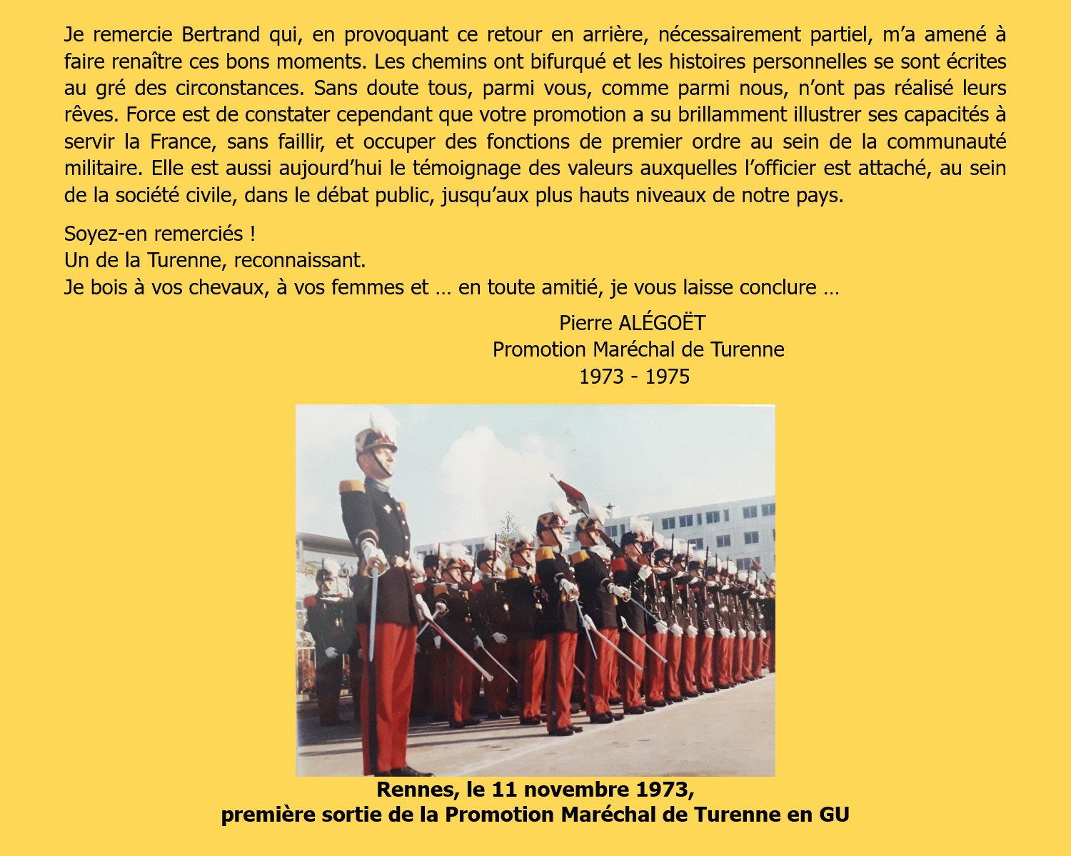 Promotions parentes 6 Turenne 7